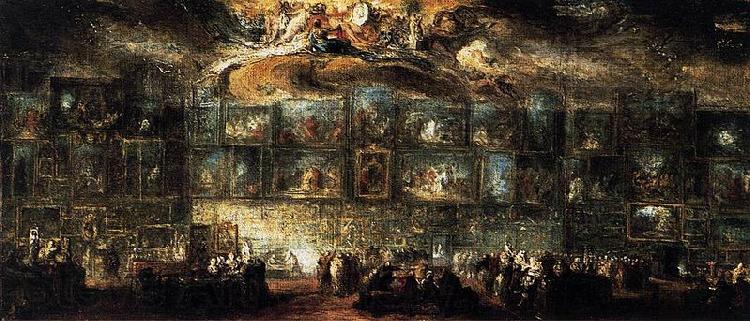 Gabriel Jacques de Saint-Aubin The Salon of 1779 Germany oil painting art